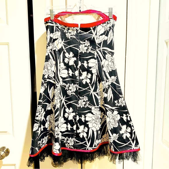 Vintage Gunne Sax Jessica McClintock Floral Ruffle 80s Mini Dress - Picture 2 of 12